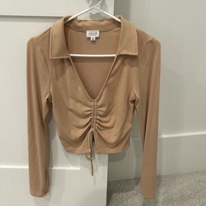 Lelis long crop top worn once